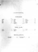 Table of Contents, Kandiyohi County 1886